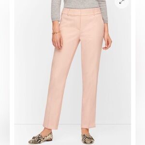 Talbots Hampshire Blush Pink Dress Pants Trousers Curvy 14 Long NWT